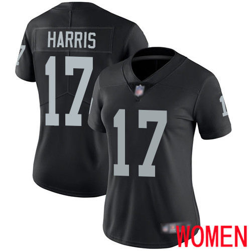 Oakland Raiders Limited Black Women Dwayne Harris Home Jersey NFL Football #17 Vapor Untouchable Jersey->nfl t-shirts->Sports Accessory
